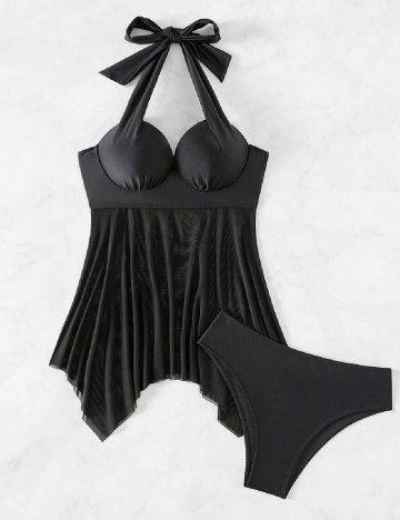 
						Costum de baie SHEIN, negru
