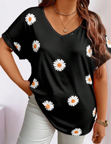 
						Tricou SHEIN CURVE, negru