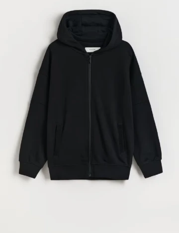 Hanorac Reserved, negru Negru