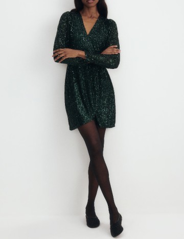 
						Rochie scurta Reserved, verde inchis