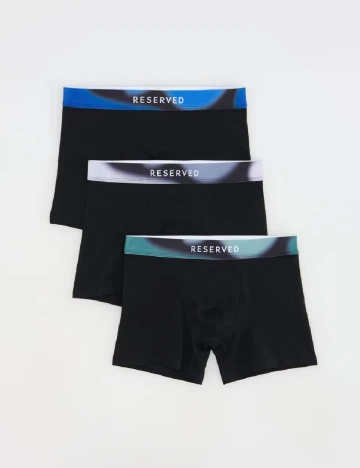Set Boxeri 3 perechi Reserved, negru Negru