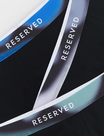 Set Boxeri 3 perechi Reserved, negru Negru