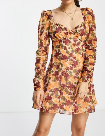 
						Rochie scurta ASOS, floral print