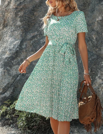 Rochie scurta SHEIN, verde