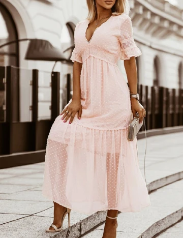 Rochie lunga SHEIN, roz Roz
