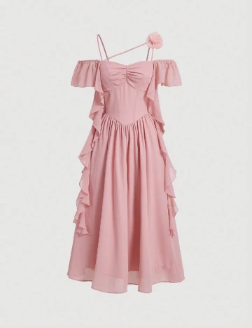 Rochie medie SHEIN, roz