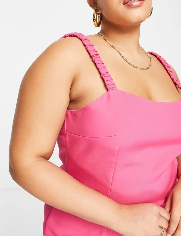 Rochie scurta MISSGUIDED Plus Size, roz Roz