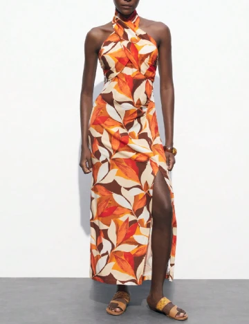 Rochie lunga SHEIN, portocaliu