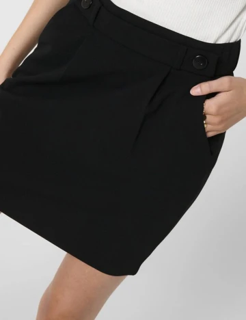Fusta Jacqueline de Yong, negru, M