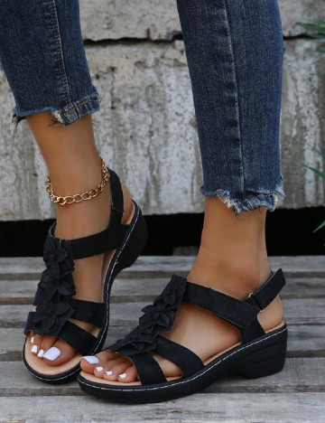 
						Sandale SHEIN, negru