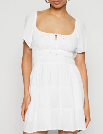 Rochie scurta Hollister, alb Alb