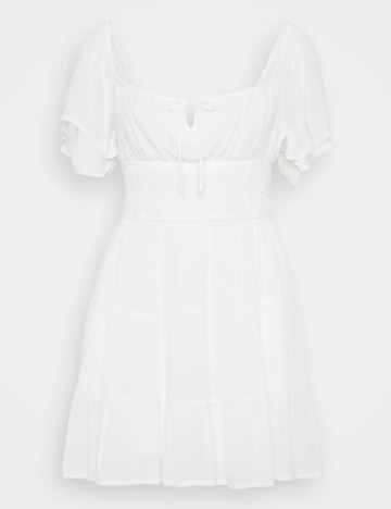 Rochie scurta Hollister, alb
