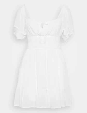 Rochie scurta Hollister, alb Alb