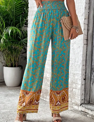Pantaloni SHEIN, albastru Albastru