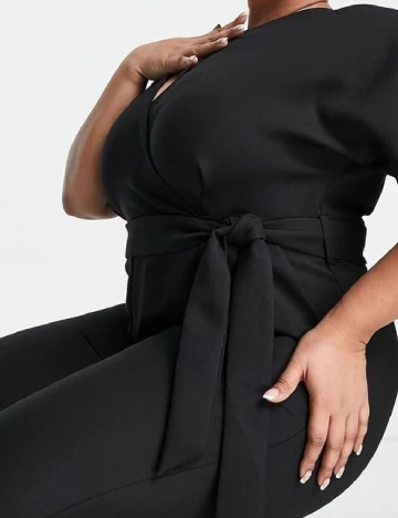 Salopeta Closet London Curve, negru Negru