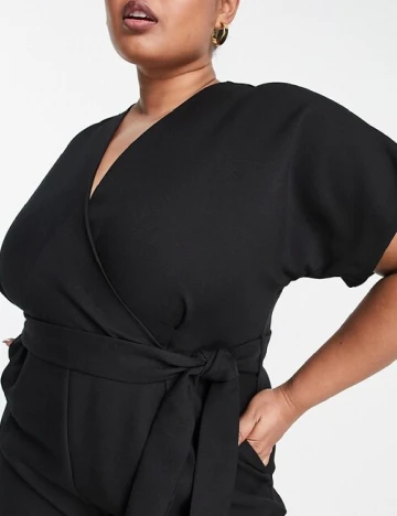 Salopeta Closet London Curve, negru Negru