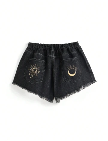 Pantaloni scurti SHEIN CURVE, negru