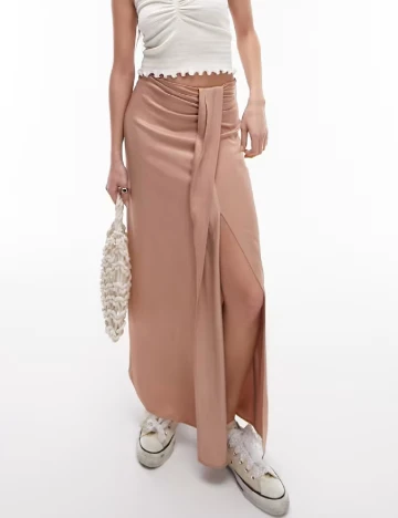 Fusta Top Shop, maro Maro