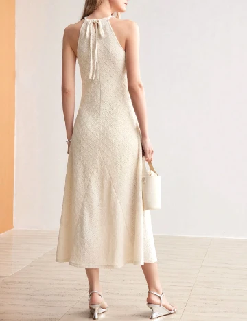 Rochie lunga MOTF, crem Crem