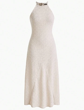 Rochie lunga MOTF, crem Crem