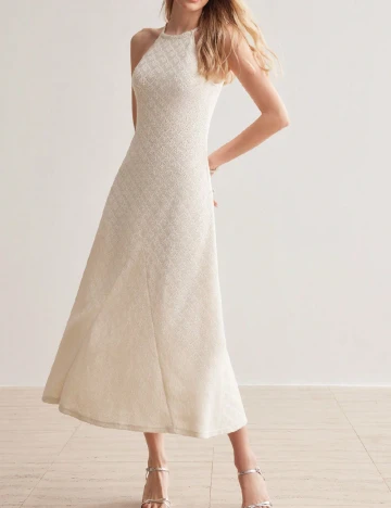 Rochie lunga MOTF, crem Crem