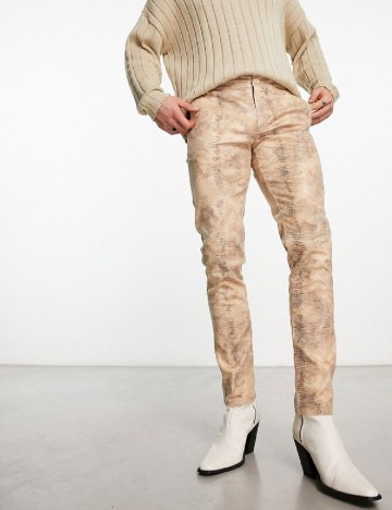 
						Pantaloni ASOS, crem