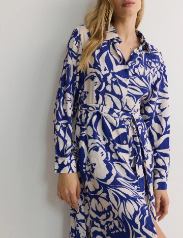 Rochie medie Reserved, albastru Albastru