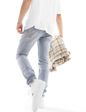 Blugi WESC, albastru Albastru