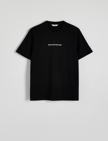 Tricou Reserved, negru