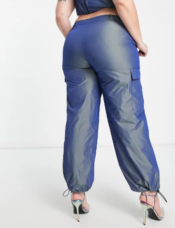 Pantaloni ASOS Curve, albastru Albastru