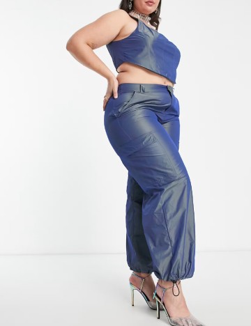 Pantaloni ASOS Curve, albastru