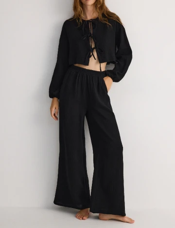Pantaloni Reserved, negru Negru