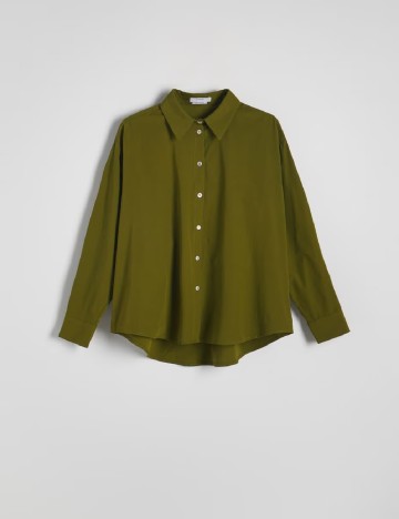 Camasa Oversize Reserved, verde