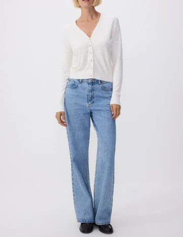 Cardigan Reserved, alb Alb