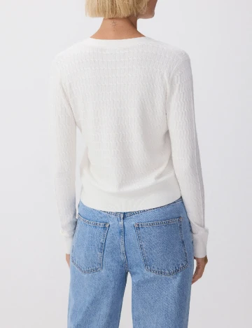 Cardigan Reserved, alb Alb