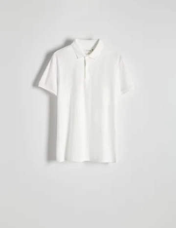 Tricou Reserved, alb Alb