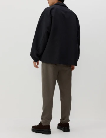 Sacou Oversize Reserved, negru Negru
