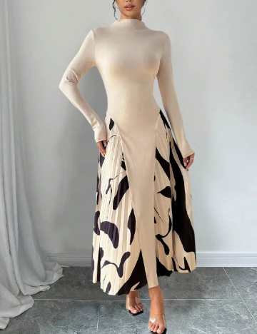 Rochie lunga SHEIN, crem Crem