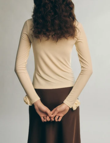 Bluza Reserved, ecru Alb