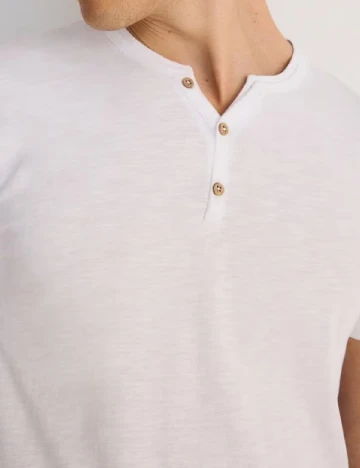 Tricou Reserved, alb Alb