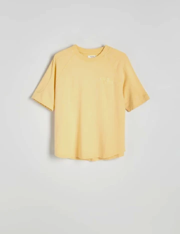 Tricou Reserved, galben Galben
