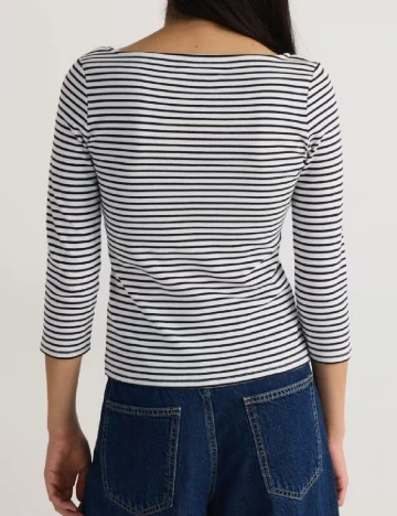 Bluza Reserved, alb/negru