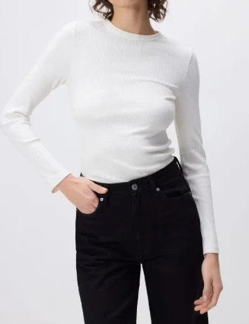 Bluza Reserved, alb Alb