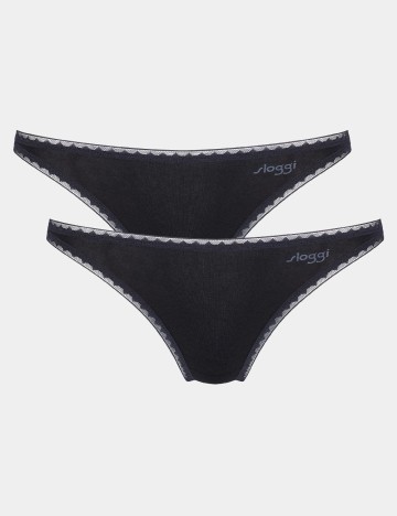 Set chiloti 2 perechi Sloggi by Triumph, negru