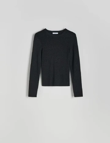 Bluza Reserved, negru Negru