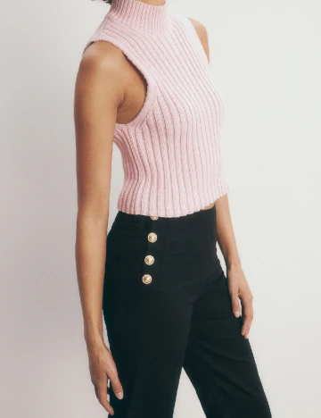 Pantaloni Reserved, negru Negru