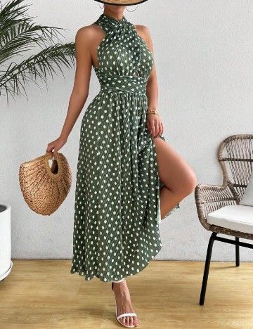 
						Rochie lunga SHEIN, verde