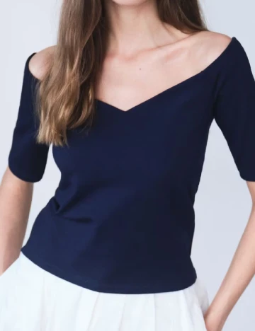 Bluza Reserved, bleumarin inchis Albastru