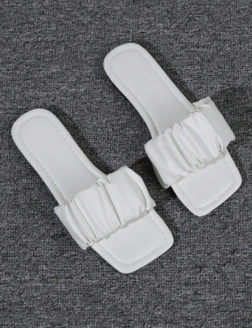 Slapi SHEIN, alb Alb