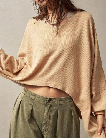 Bluza SHEIN, maro deschis Maro
